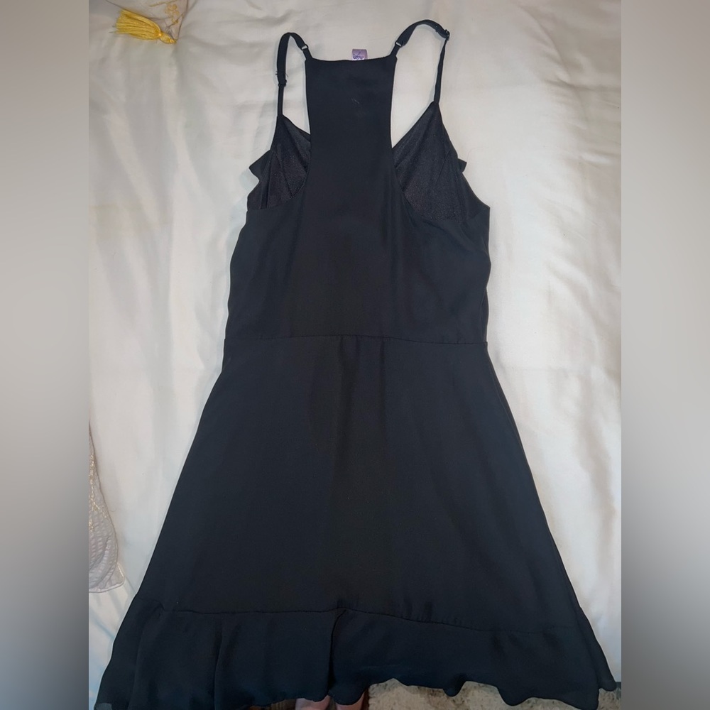 Black Ruffled Dress - Picture 4 of 4